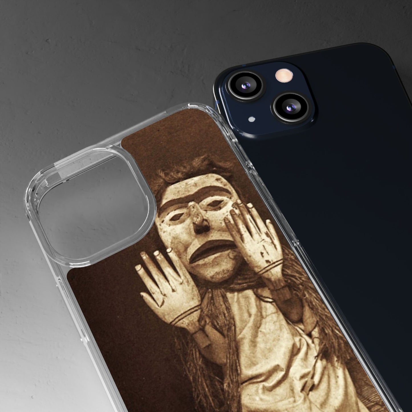 Yei Unique Clear Phone Case with Vintage Puppet Design, Artistic Phone Cover, Retro Style Protection, Gifts for Theater Lovers, Customized [...]