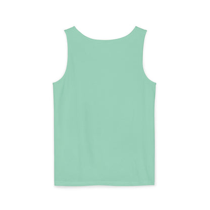 Unisex Garment-Dyed Tank Top with 4NBT Design, Summer Apparel, Casual Wear, Gift for Friends, Individual Expression Top