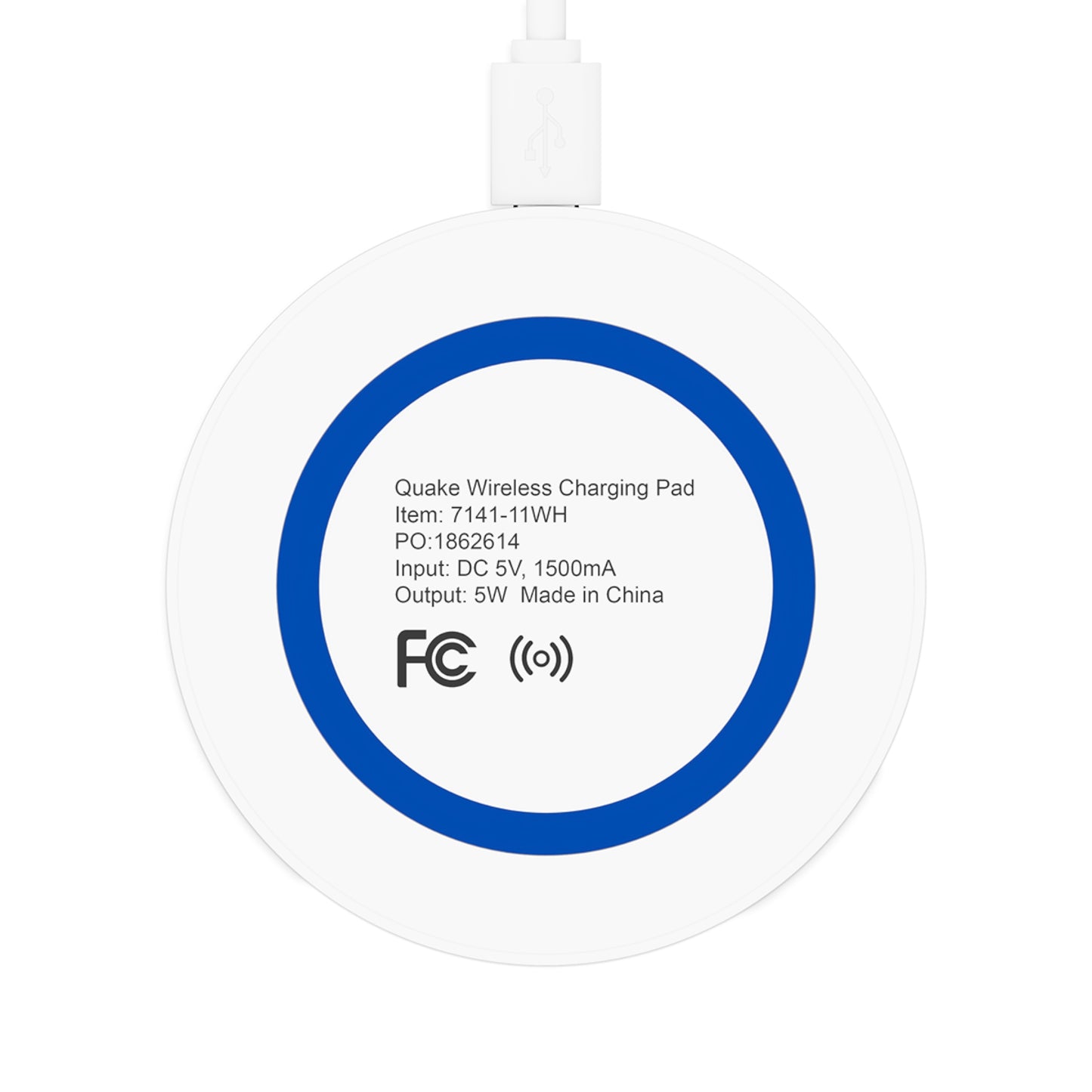 Quake Wireless Charging Pad: Personalized Goat Design, Eco-Friendly Tech Accessory, Ideal for Home, Office, Gifts, and Holidays