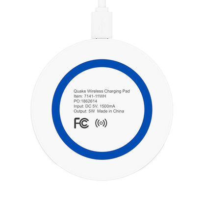 Quake Wireless Charging Pad: Personalized Goat Design, Eco-Friendly Tech Accessory, Ideal for Home, Office, Gifts, and Holidays