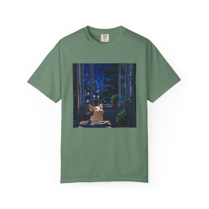 POPCAT Lover T-shirt, Cute Dog and Cat Design, Unisex Cotton Top, Perfect Gift for Animal Lovers, Ideal for Casual Wear or Home