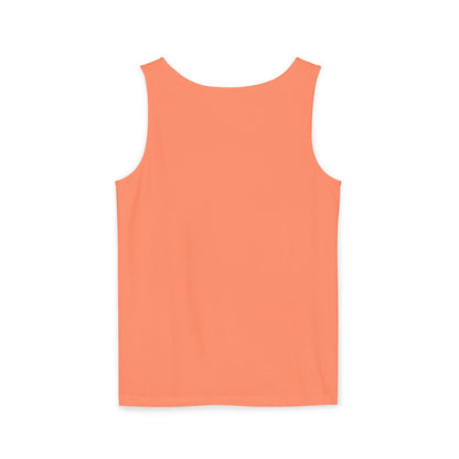 Unisex Garment-Dyed Tank Top with 4NBT Design, Summer Apparel, Casual Wear, Gift for Friends, Individual Expression Top