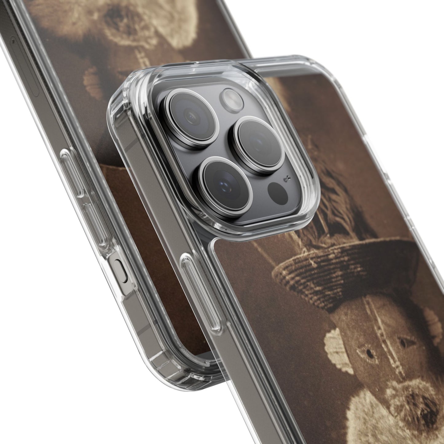 Yei Vintage Ethnic Clear Phone Case, Unique Phone Protector, Bohemian iPhone Case, Artistic Clear Cover, Cultural Phone Accessory