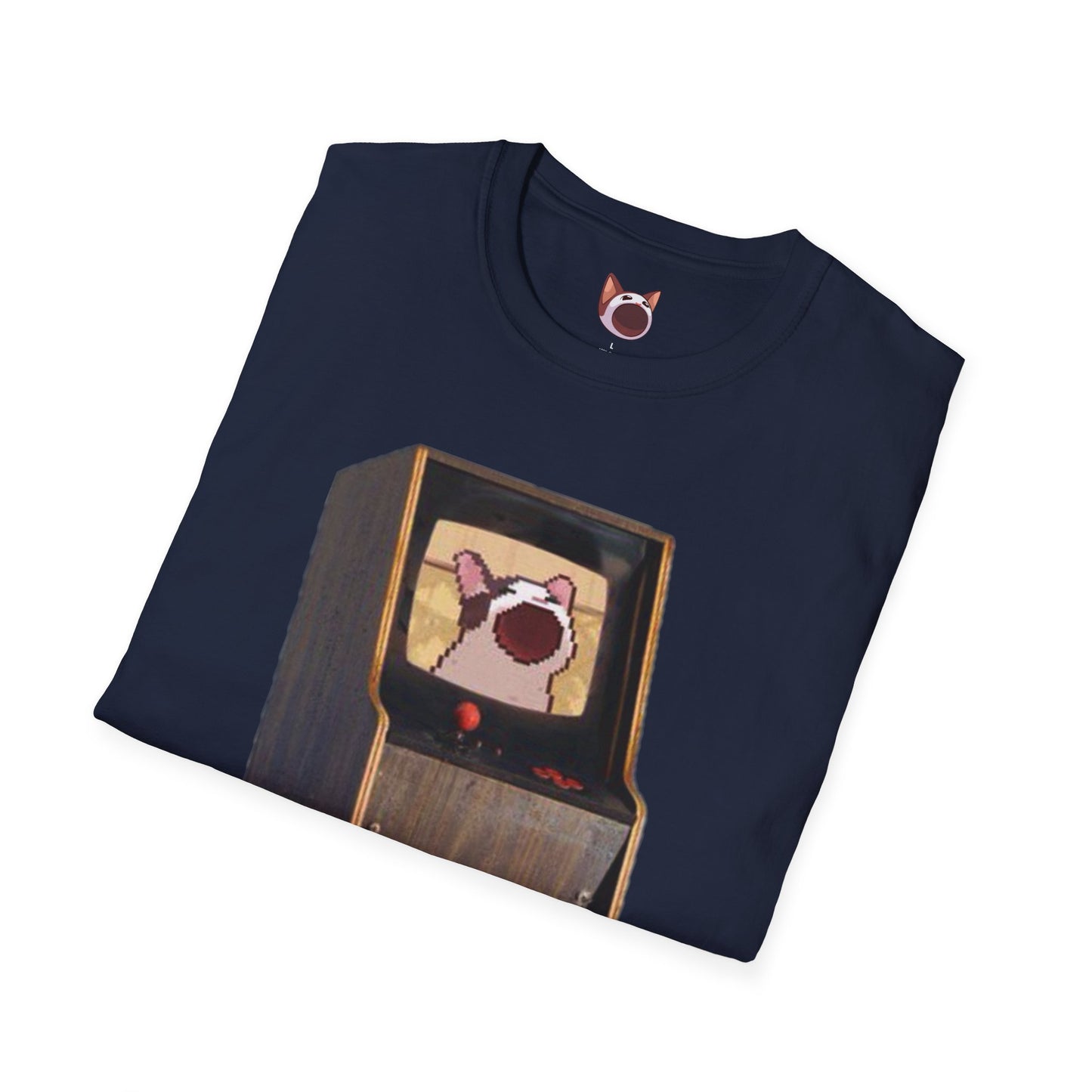 POPCAT Retro Arcade Unisex T-Shirt, Gamer Tee, Vintage Gaming Shirt, Gift for Gamers, Casual Wear