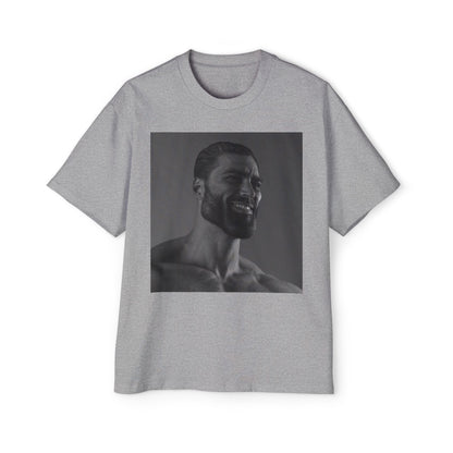 GIGA Men's Heavy Oversized Tee | Casual Streetwear Shirt, Graphic Tee, Gift for Him, Unisex Style, Trendy Apparel