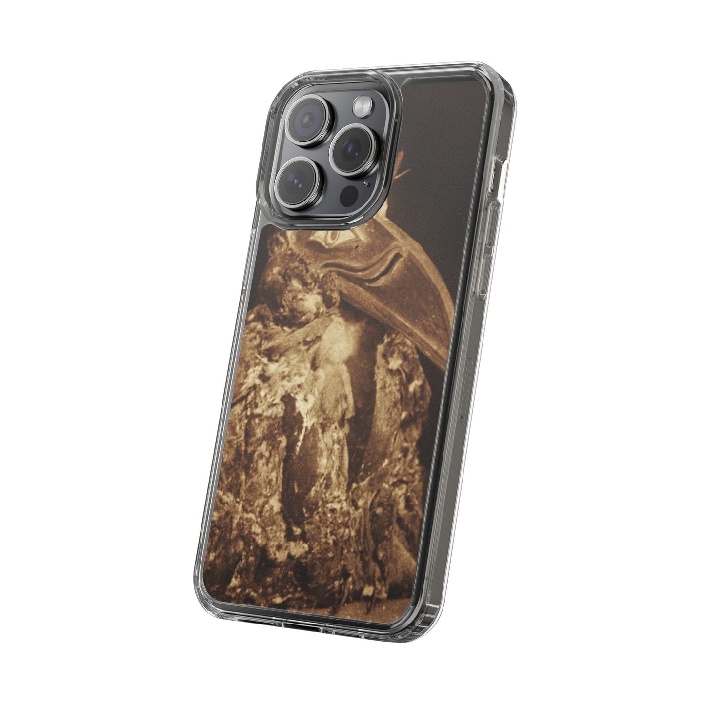 Yei Vintage Bird Design Clear Phone Case, Artistic Phone Accessories, Unique Gift for Nature Lovers, Eco-Friendly Tech Case, Stylish Protection