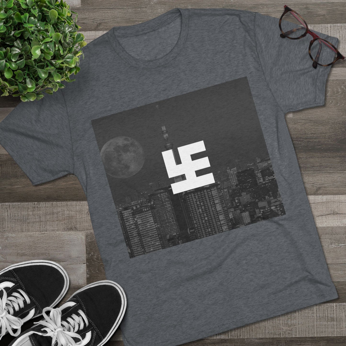 Swasticoin Urban Skyline Graphic Tee, Vintage City Aesthetic Shirt, Unisex Tri-Blend Crew Tee for Casual Style, Perfect Gift for City Lovers, [...]