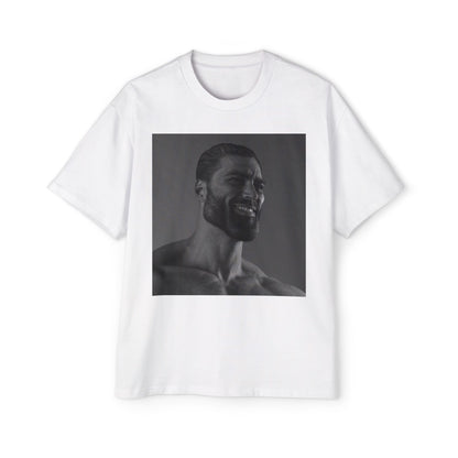 GIGA Men's Heavy Oversized Tee | Casual Streetwear Shirt, Graphic Tee, Gift for Him, Unisex Style, Trendy Apparel
