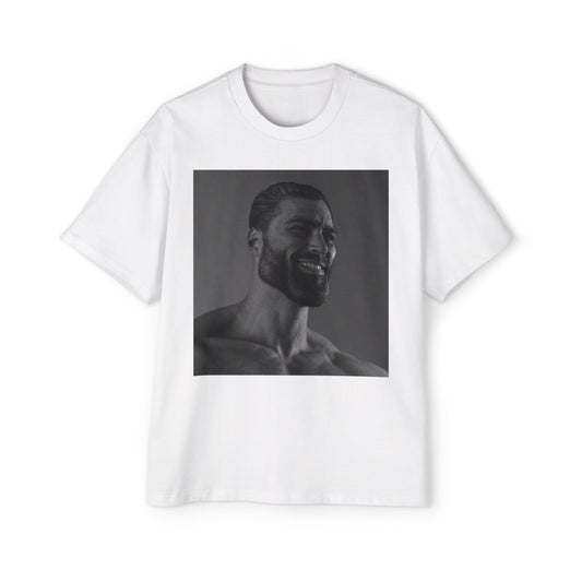 GIGA Men's Heavy Oversized Tee | Casual Streetwear Shirt, Graphic Tee, Gift for Him, Unisex Style, Trendy Apparel