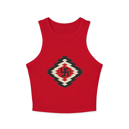Yei Stylish Women's Crop Tank Top with Aztec Design - Summer Essential, Casual Wear, Beach Outfit, Festival Top, Layering Piece