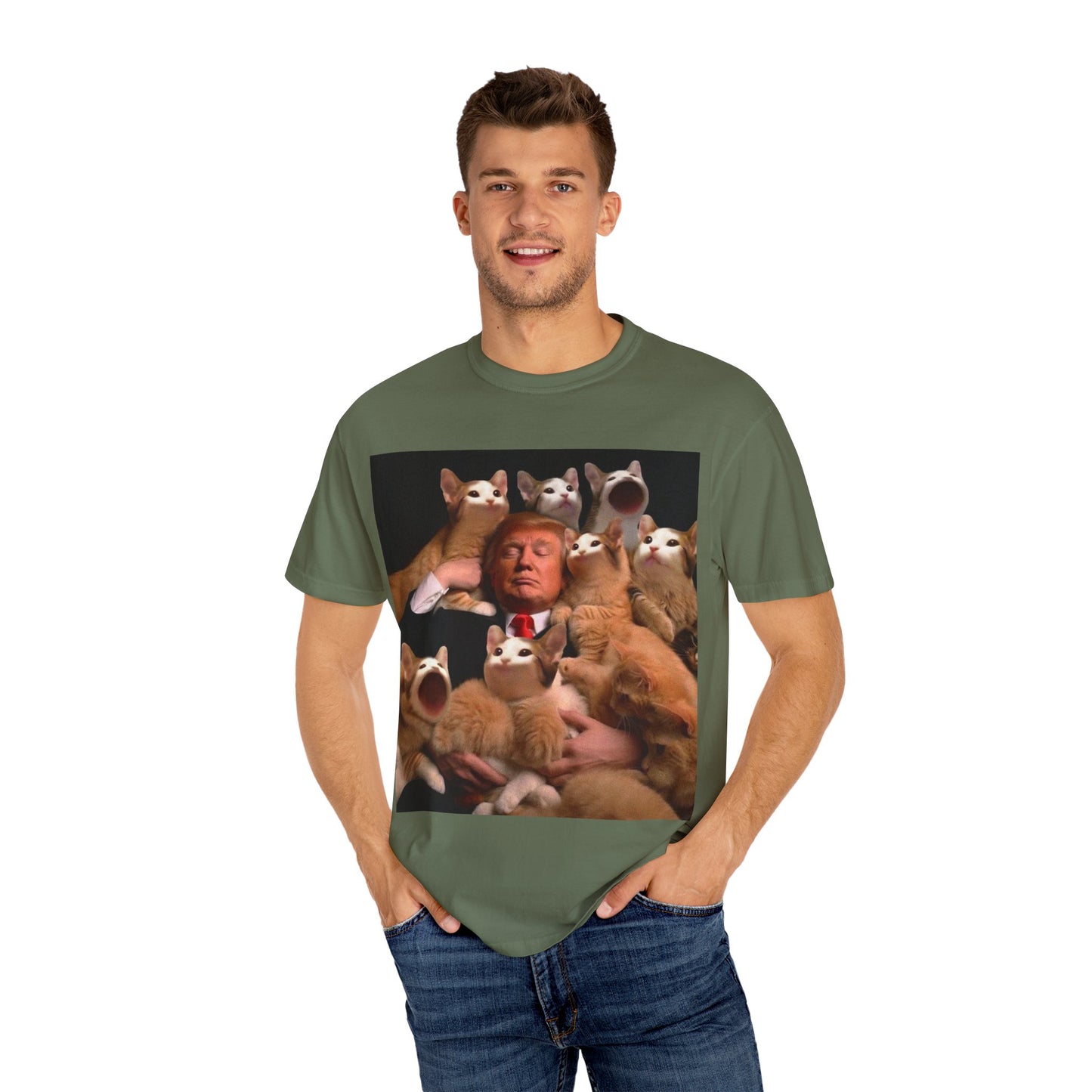 POPCAT Chaos Unisex T-Shirt, Fun Pet Lover Tee, Humor Shirt for Dog Owners, Gift for Dog Lovers, Quirky Graphic Tee