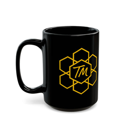Trench Merch Stylish Black Mug for Daily Inspiration, Perfect for Coffee Lovers, Gift for Birthdays, Anniversaries, Graduation, Office Decor