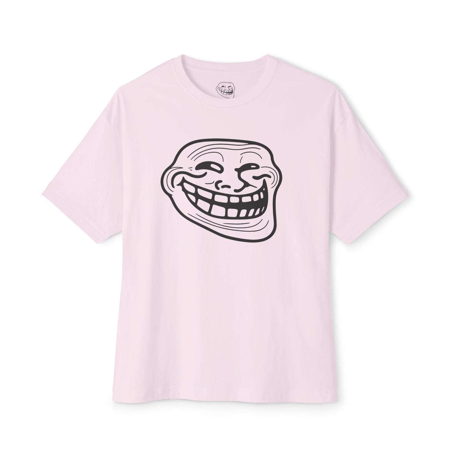 TROLL Funny Graphic Tee, Unisex Oversized Boxy Tee with Troll Face Design, Casual Wear, Gift for Friends, Humor Shirt, Comfortable Everyday Wear