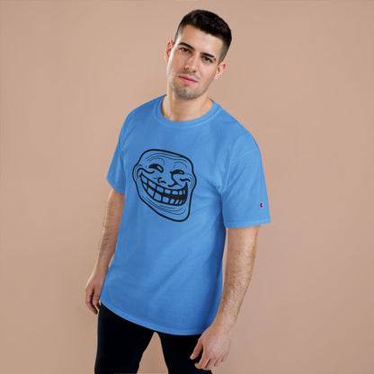 TROLL Funny Meme Champion T-Shirt, Humor Shirt, Gift for Gamers, Casual Wear, Laughing Face Tee, Perfect for Parties