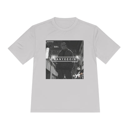 KANYECOIN Unisex Moisture Wicking Tee, Cool Graphic Tee, Music Lover Gift, Urban Style Shirt, Sportswear, Trendy Tee for Fans