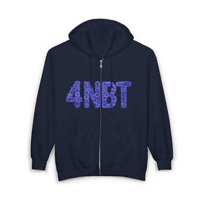 Colorful 4NBT Unisex Zip Hoodie | Casual Wear, Gift, Streetwear, Cozy Layering, Spring Fashion
