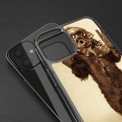 Yei Vintage Monster Clear Phone Case, Unique Phone Cover, Halloween Gift, Retro Style Case, Fun Accessories