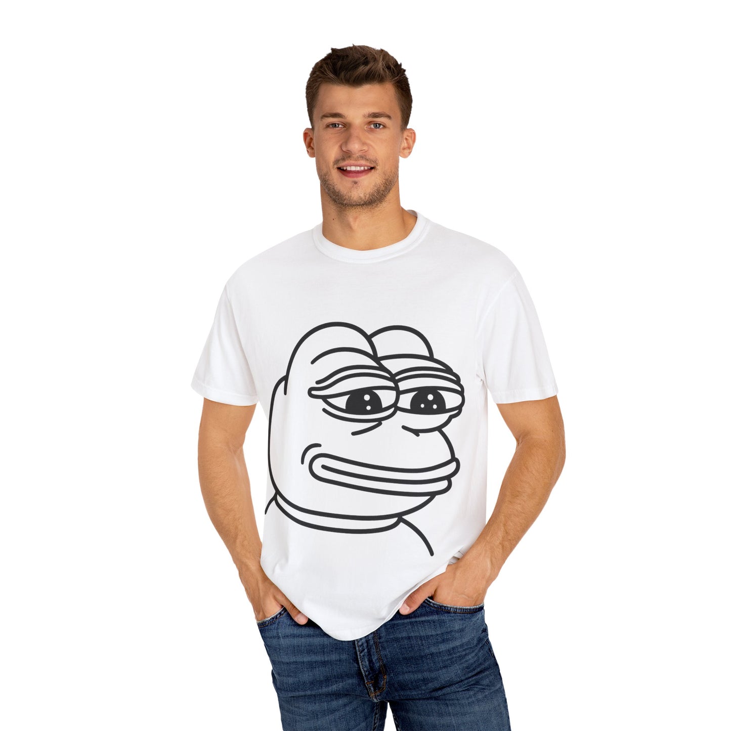 Pepe Meme Unisex T-Shirt | Funny Graphic Tee for Casual Wear, Gift for Friends, Humor Apparel, Meme Lover's Shirt, Streetwear