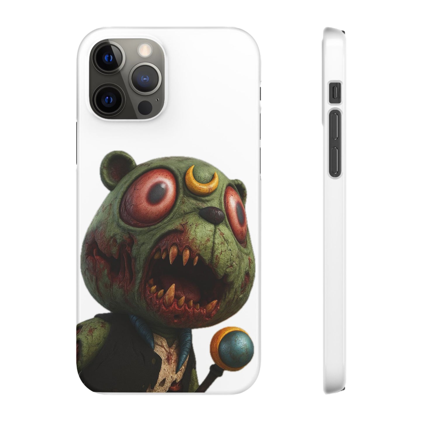 4NBT Zombie Bear Phone Case, Horror Snap Case, Cute but Spooky Accessory, Gift for Halloween, Unique Phone Cover