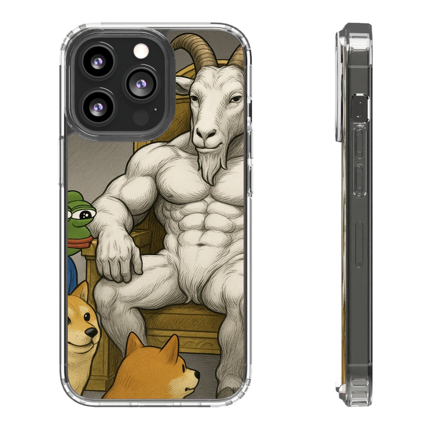 Whimsical Clear Phone Cases with Goat Design - Perfect Gift for Animal Lovers, Unique Phone Accessories, Fun Cell Phone Cases, Quirky [...]