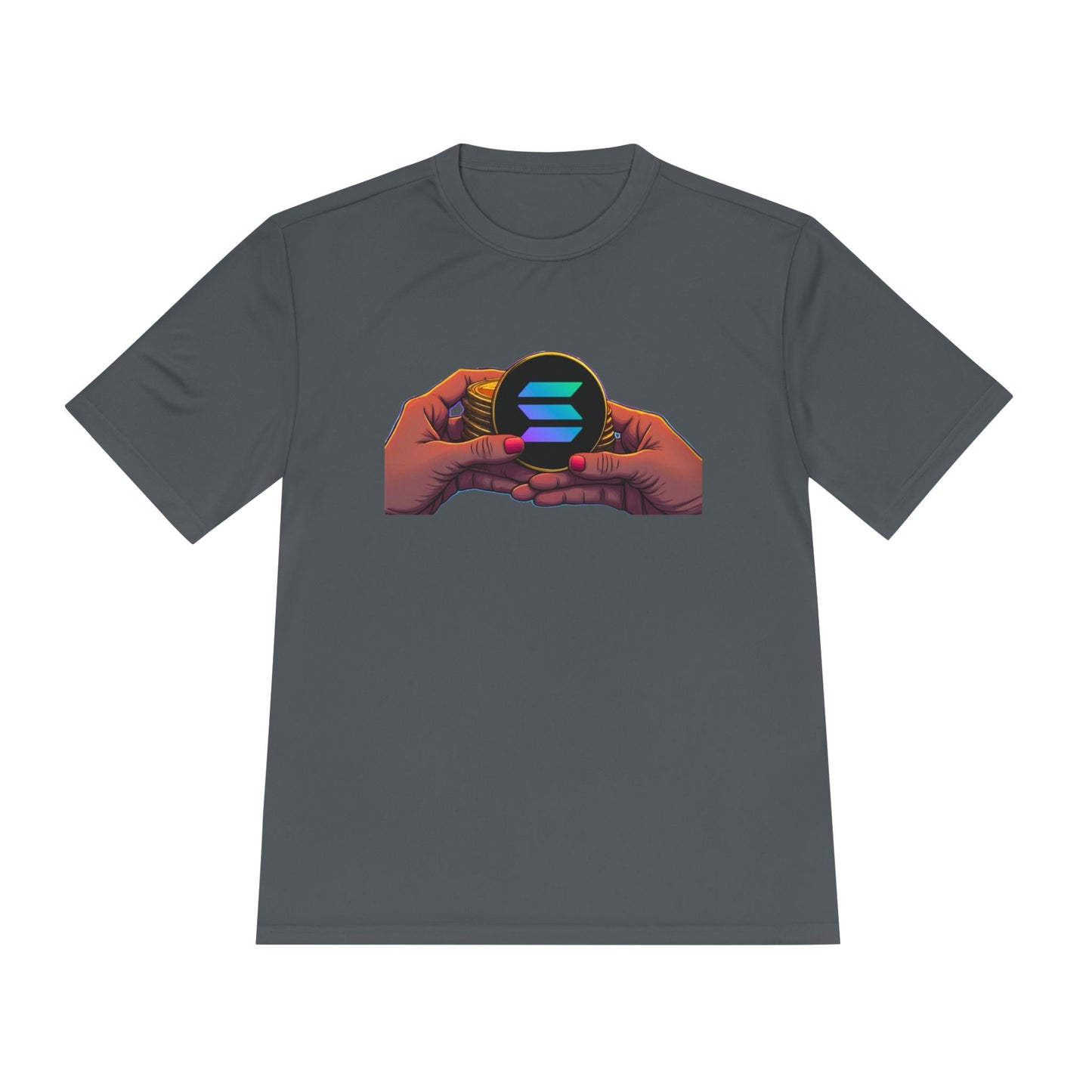 Unisex Moisture Wicking Tee featuring SOLANA & YZY designs, Perfect for Athletes, Casual Wear, Fitness Goals, Everyday Use, Sports Events