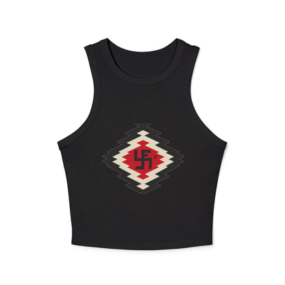 Yei Stylish Women's Crop Tank Top with Aztec Design - Summer Essential, Casual Wear, Beach Outfit, Festival Top, Layering Piece