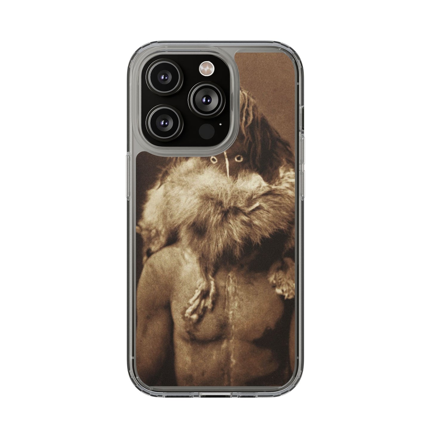 Yei Vintage Art Phone Case, Clear Case, Unique Gift for Art Lovers, Bohemian Style, Customizable Phone Cover, Trendy Accessories