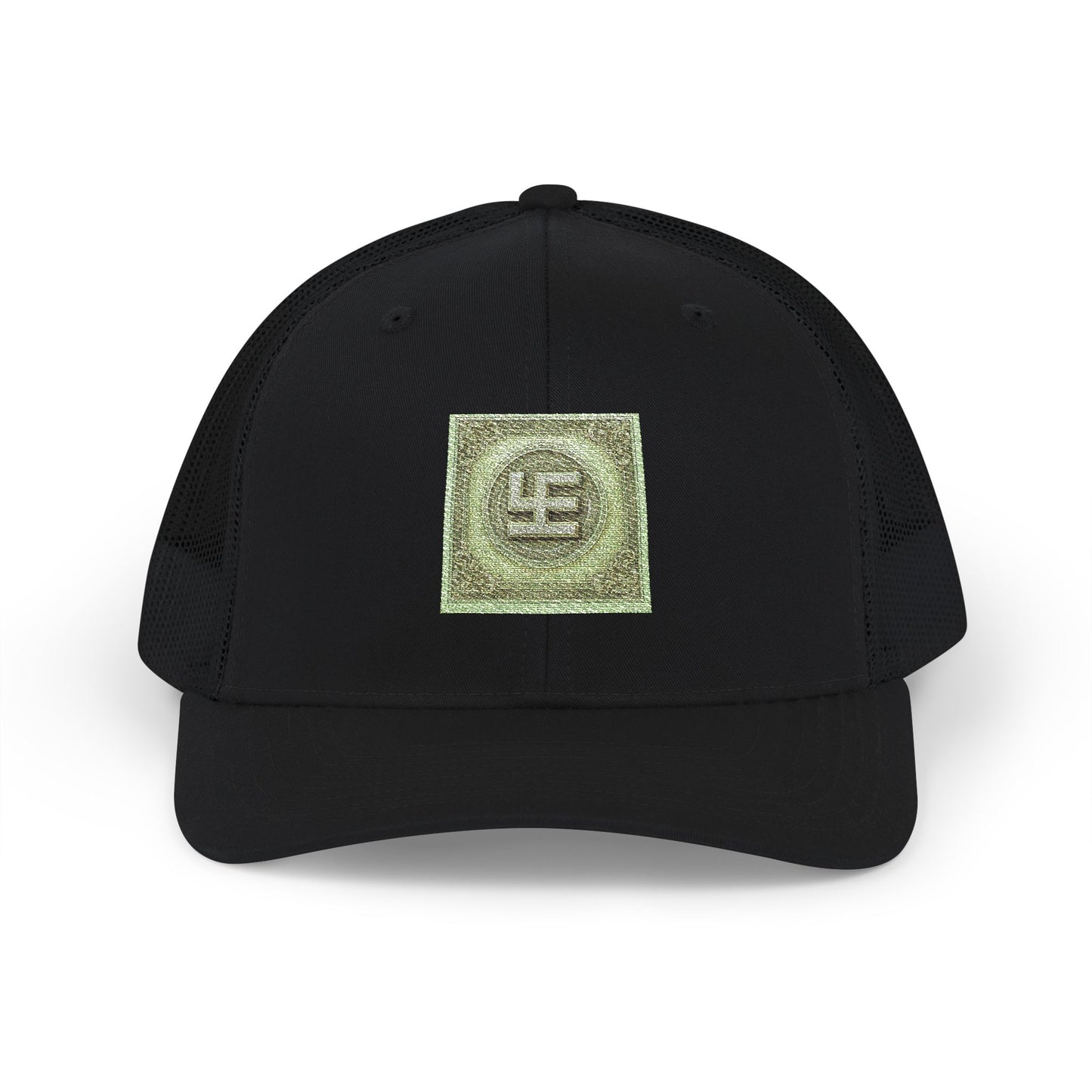 Swasticoin Sparkling Embroidered Snapback Trucker Cap, Stylish Outdoor Hat, Unique Gift for Holidays, Casual Wear, Fashion Accessory