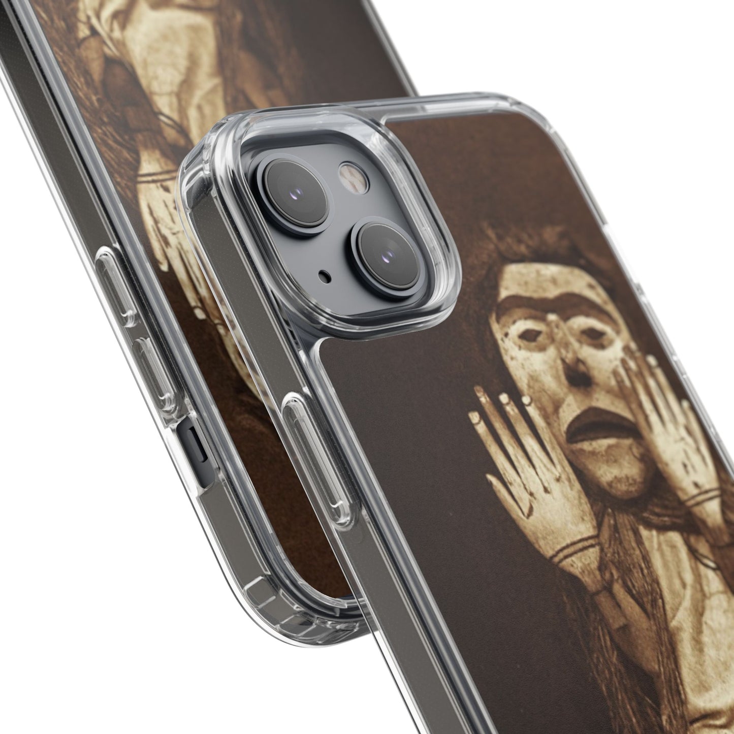 Yei Unique Clear Phone Case with Vintage Puppet Design, Artistic Phone Cover, Retro Style Protection, Gifts for Theater Lovers, Customized [...]