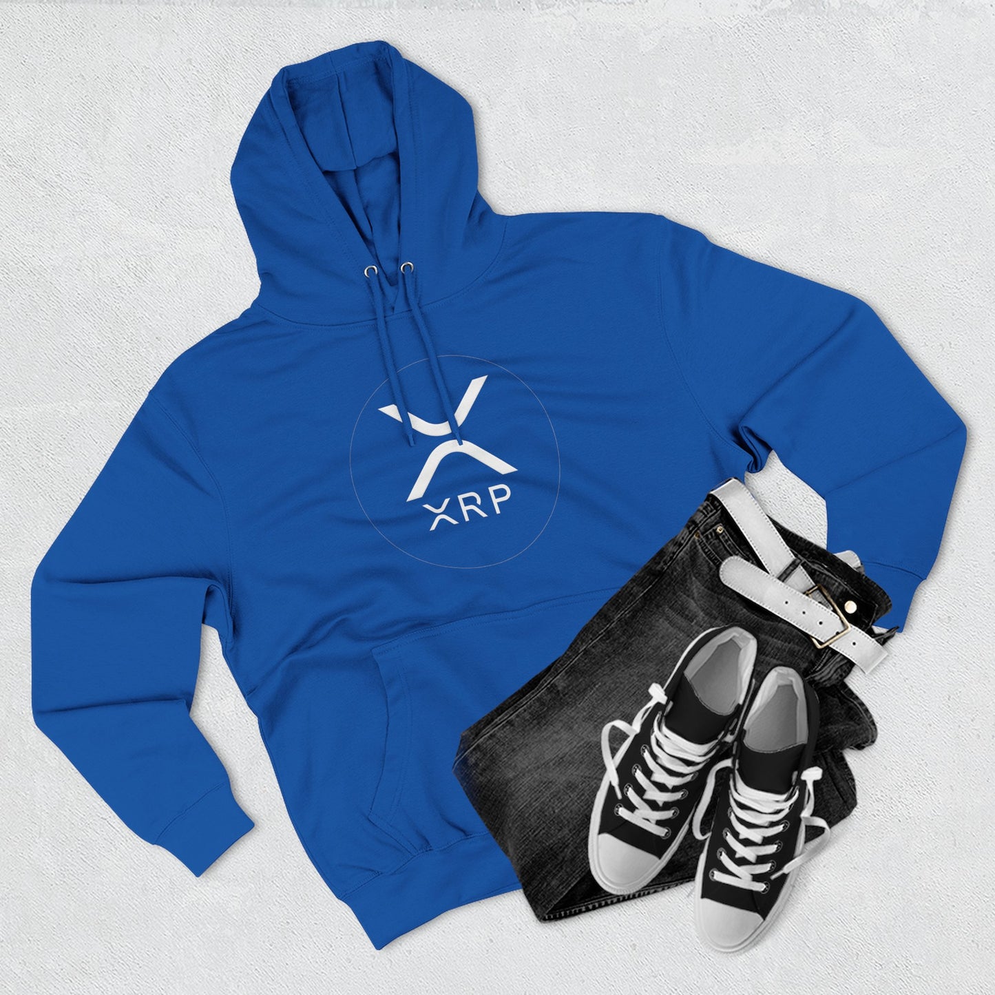 XRP Cozy Three-Panel Fleece Hoodie for Relaxed Casual Style, Perfect for Lounging, Gifting, Everyday Wear, and Cozy Nights