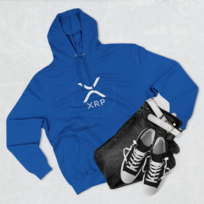 XRP Cozy Three-Panel Fleece Hoodie for Relaxed Casual Style, Perfect for Lounging, Gifting, Everyday Wear, and Cozy Nights