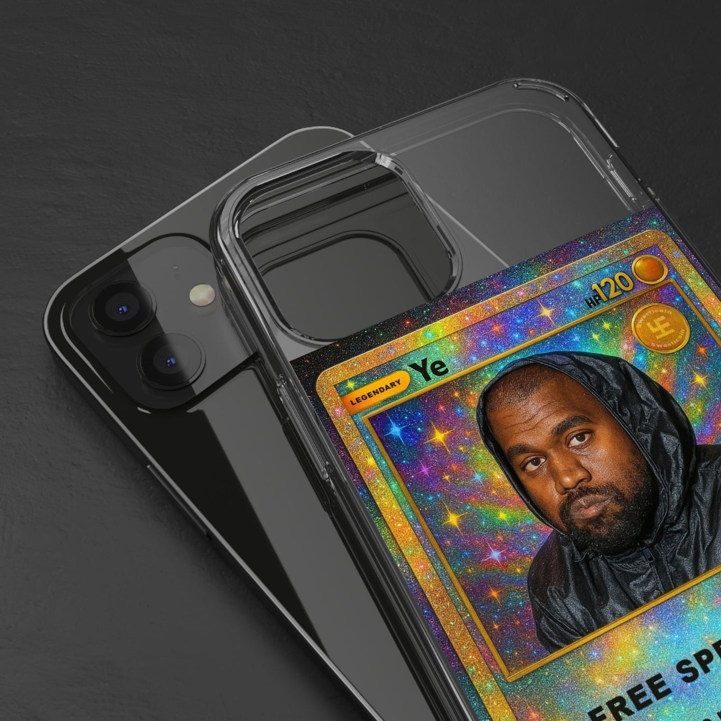 Ye Inspired Clear Phone Case, Trendy Phone Cover for Fans, Unique Gift for Birthdays, Pop Culture Accessory, Custom Smartphone Case