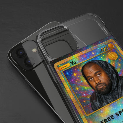 Ye Inspired Clear Phone Case, Trendy Phone Cover for Fans, Unique Gift for Birthdays, Pop Culture Accessory, Custom Smartphone Case