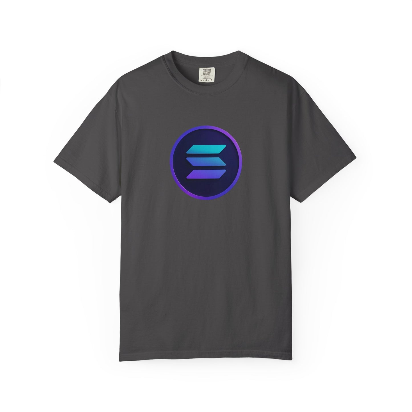 Solana Stylish Garment-Dyed T-Shirt with Colorful Logo, Trendy Graphic Tee, Casual Wear, Everyday Comfort, Perfect Gift Idea