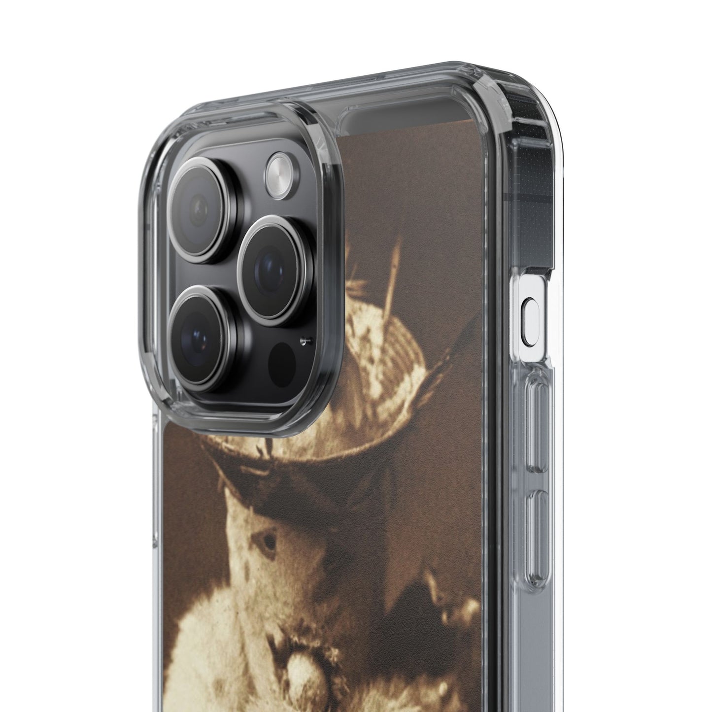 Yei Vintage Cat Photography Phone Case, Clear Cases, Unique Gift for Cat Lovers, Phone Accessory, Stylish Tech Gear, Animal Art
