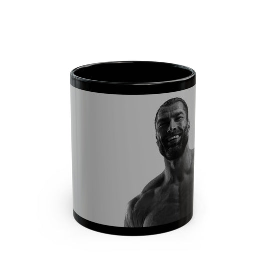 GIGA Bold Fitness-Inspired Black Mug - Perfect Gift for Gym Lovers, Workout Motivation, Coffee Lover, Personalized Gym Décor, Unique Tea Mug