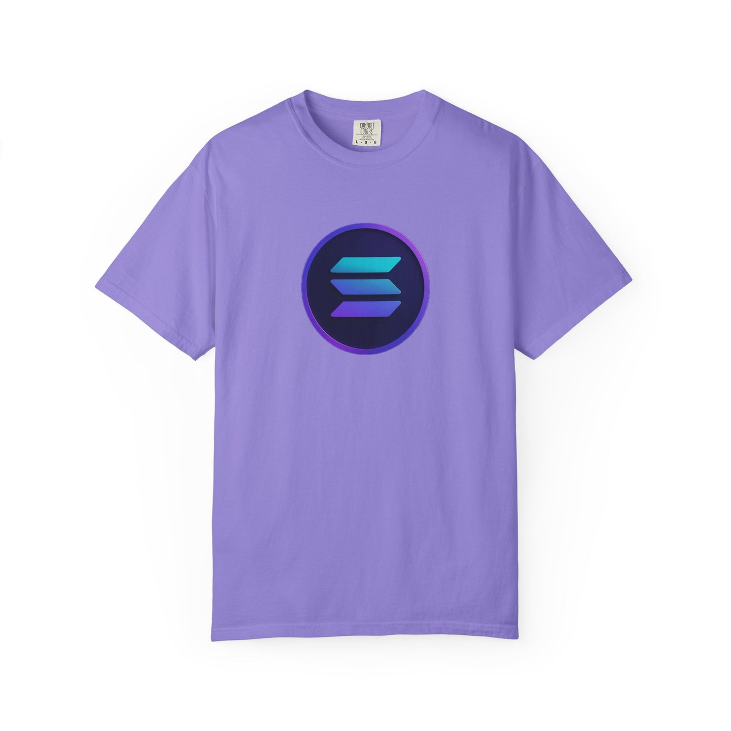 Solana Stylish Garment-Dyed T-Shirt with Colorful Logo, Trendy Graphic Tee, Casual Wear, Everyday Comfort, Perfect Gift Idea