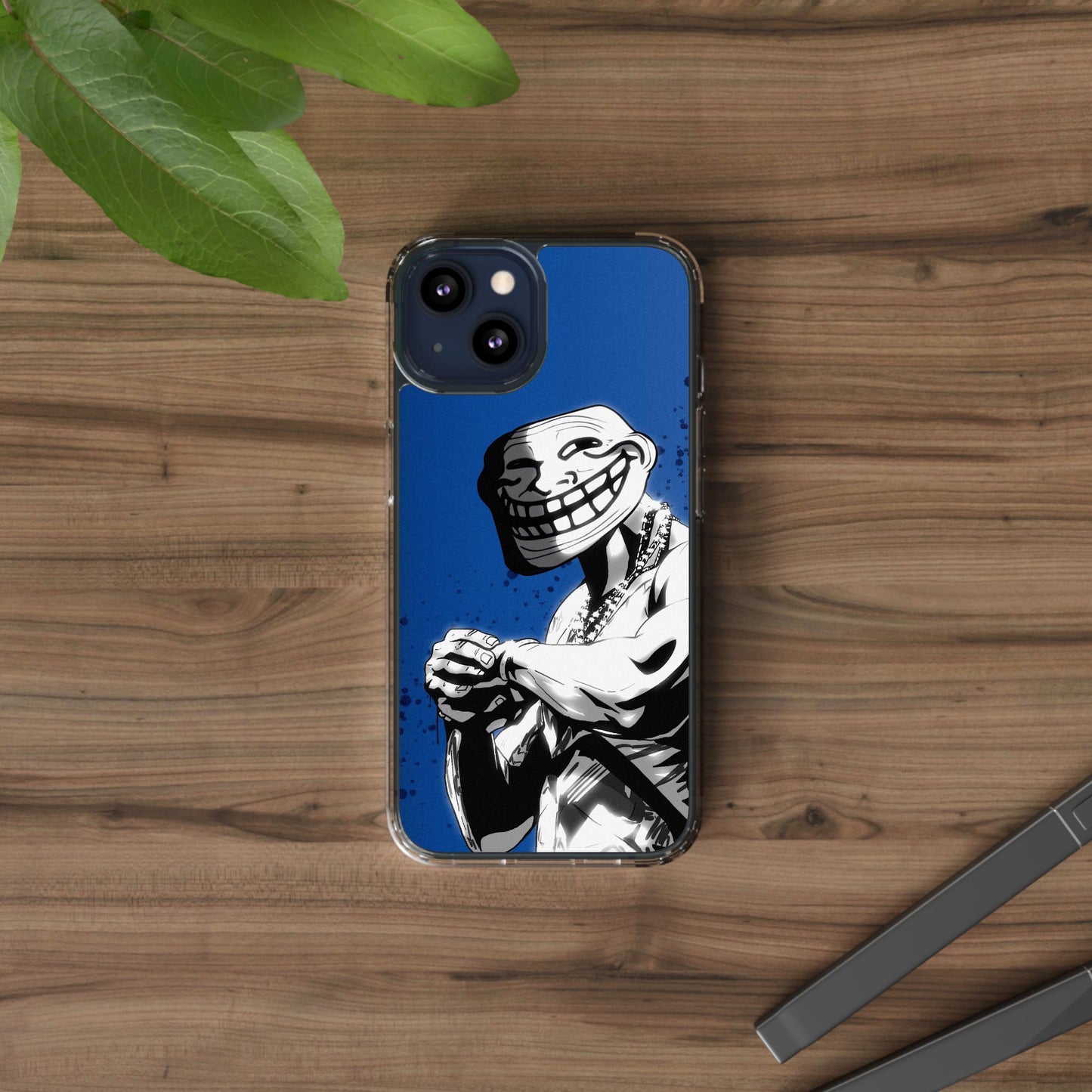 TROLL Clear Cases with Bold Graphic Design, Awesome Phone Accessories, Unique Gifts, Cartoon Phone Covers, Trendy Tech Gear