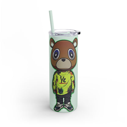 Ye Bear Tumbler, Cute Cartoon Drinkware, Funny Gift for Fans, Perfect for Birthdays & Holidays, 20oz Skinny Cup