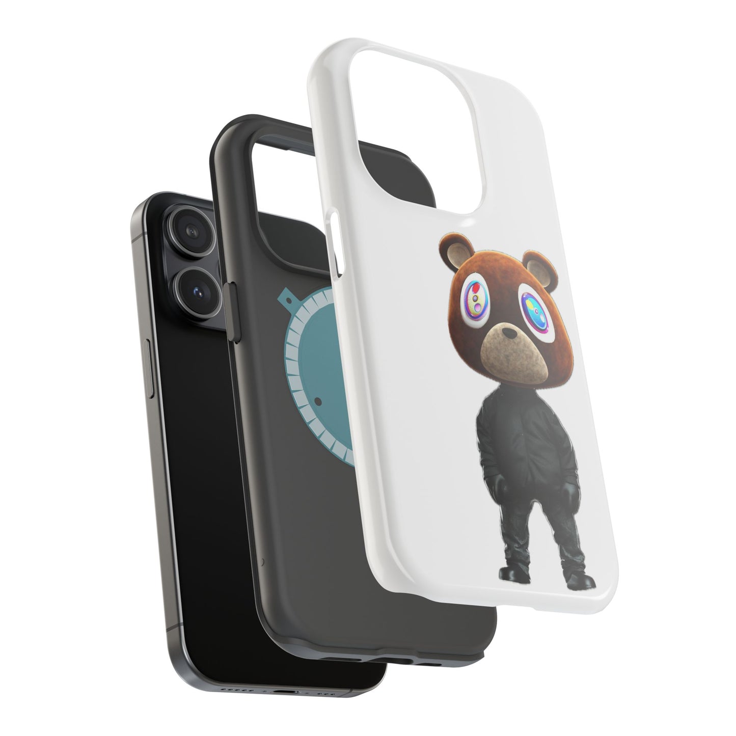 Ye Bear Character Magnetic Phone Cases, Fun Gift, Unique Phone Accessory, Trendy Tech, Personalized Style, Everyday Use