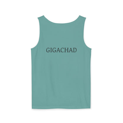 GIGA Unisex Garment-Dyed Tank Top, Summer Apparel, Funny Graphic Tee, Workout Wear, Unique Gift Idea, Casual Outfit