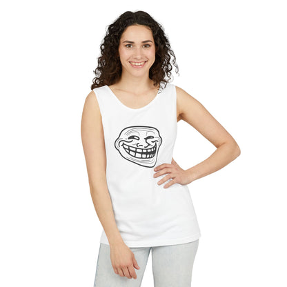 TROLL Face Unisex Tank Top, Funny Meme Shirt, Summer Casual Wear, Gift for Friends, Beach & Party Essentials