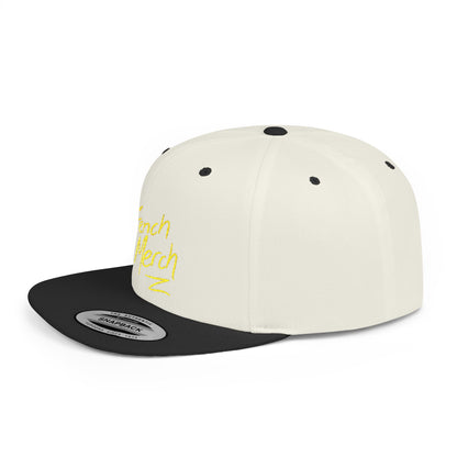 Trench Merch Trendy Flat Bill Snapback Hat, Cool Streetwear Cap for Casual Outings, Outdoor Events, Festivals, Unique Gift for Hip-Hop Fans