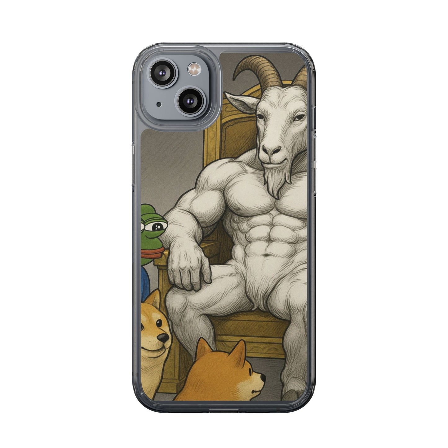 Whimsical Clear Phone Cases with Goat Design - Perfect Gift for Animal Lovers, Unique Phone Accessories, Fun Cell Phone Cases, Quirky [...]