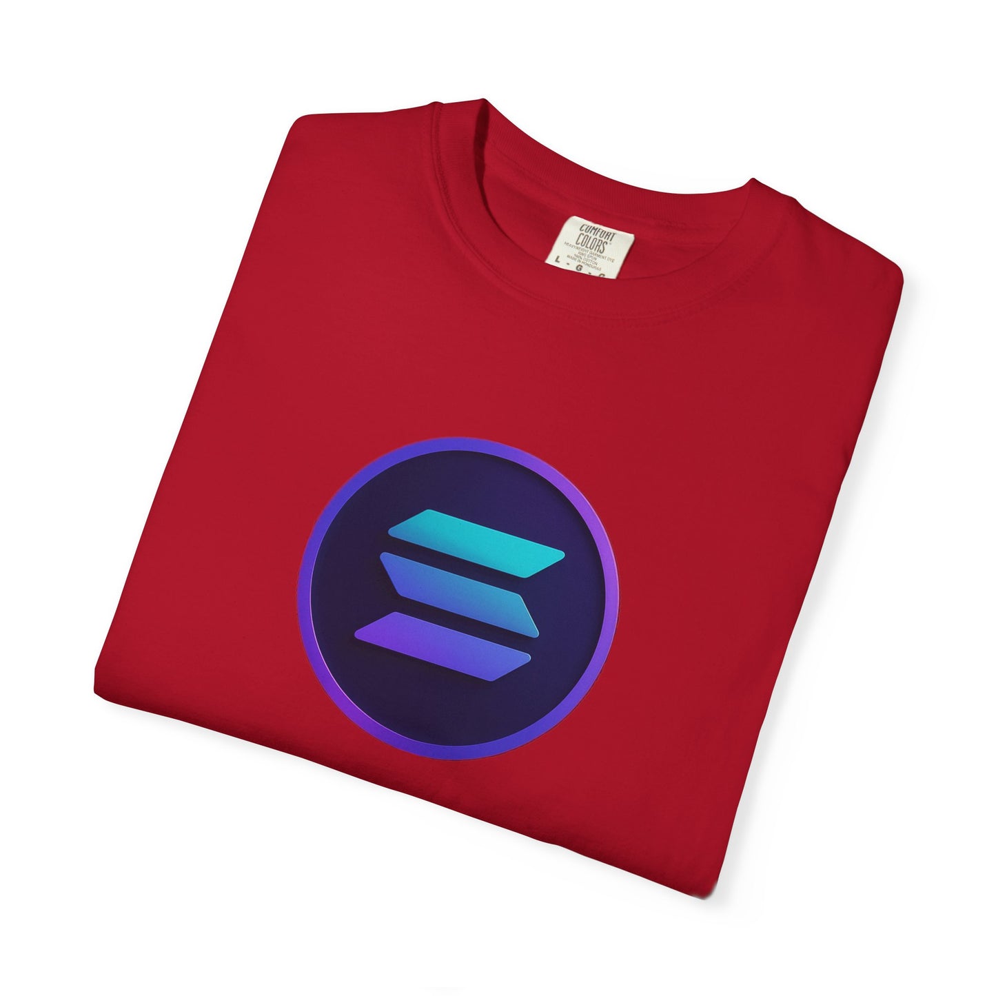 Solana Stylish Garment-Dyed T-Shirt with Colorful Logo, Trendy Graphic Tee, Casual Wear, Everyday Comfort, Perfect Gift Idea