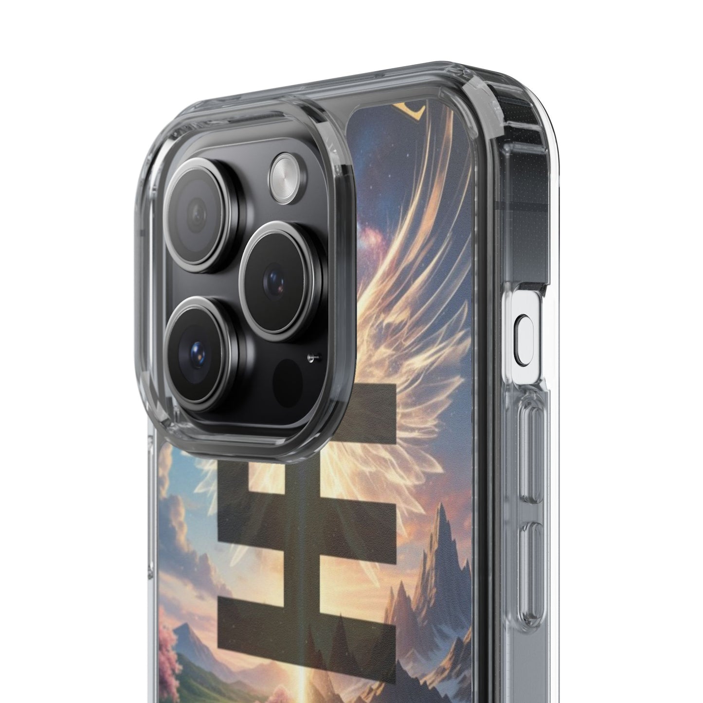 Swasticoin Peaceful Clear Phone Cases, Phone Accessories, Minimalist Design, Nature Lover Gifts, Transparent Phone Cover, Unique Art Case