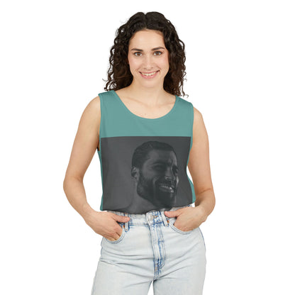 GIGA Unisex Garment-Dyed Tank Top, Summer Apparel, Funny Graphic Tee, Workout Wear, Unique Gift Idea, Casual Outfit