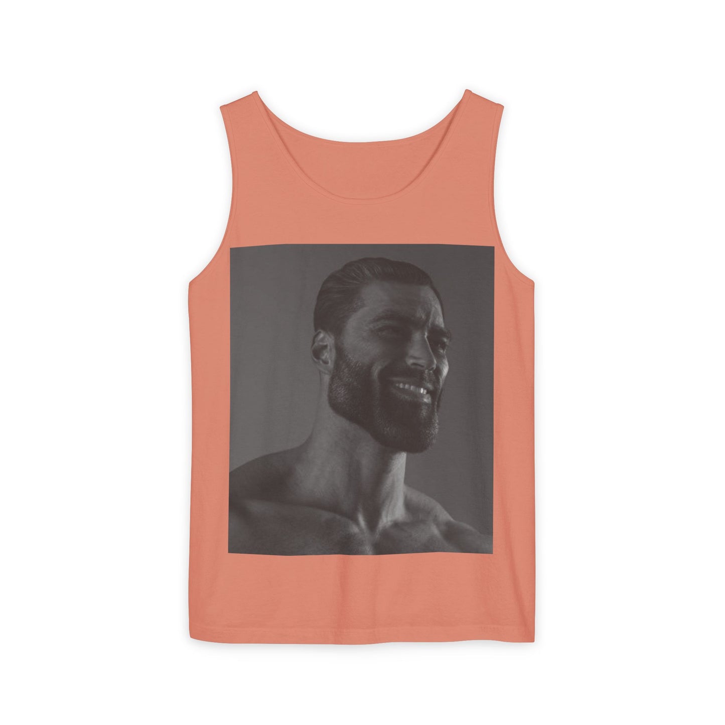 GIGA Unisex Garment-Dyed Tank Top, Summer Apparel, Funny Graphic Tee, Workout Wear, Unique Gift Idea, Casual Outfit