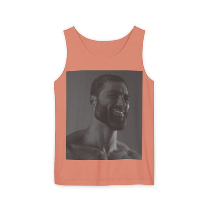 GIGA Unisex Garment-Dyed Tank Top, Summer Apparel, Funny Graphic Tee, Workout Wear, Unique Gift Idea, Casual Outfit