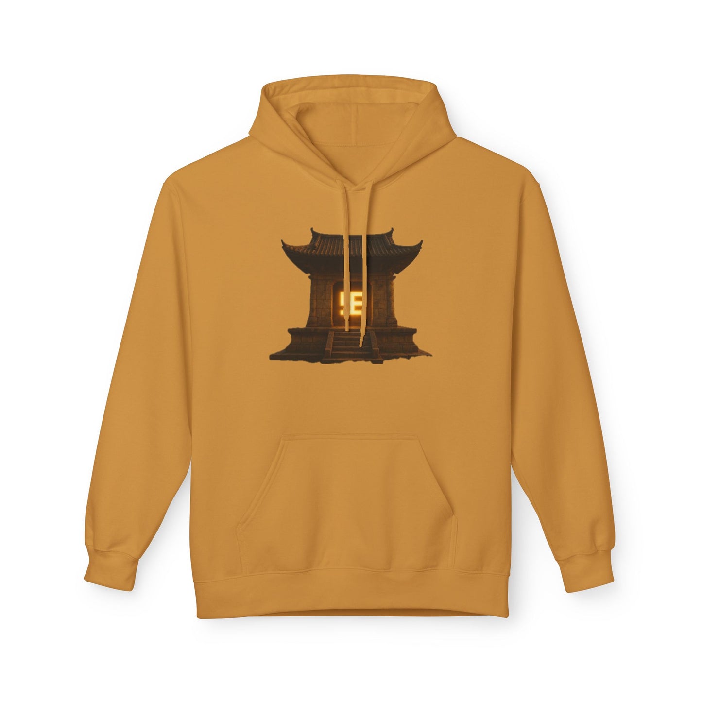 YZY Swasticoin Serene Lantern Hoodie, Cozy Fleece Hooded Sweatshirt, Gift for Nature Lovers, Casual Wear, Outdoor Adventures, Fall Fashion